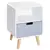 Buy Wooden Bedside Table End Nightstand With Drawer Wood Lamp Desk Storage Unit Bedroom Scandinavian Nordic Style