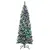 Buy 6FT Tall Prelit Pencil Slim Artificial Christmas Tree with Realistic Branches, 300 Colourful LED Lights and 618 Tips, Xmas Decoration, Green
