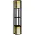 Buy Floor Lamp with Shelves, Dual Light, Modern Tall Standing Lamps for Living Room, Bedroom, with Chain Switch, Bulb not Included, Black