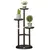 Buy 3-Tier Plant Stand, Plant Shelf Rack, Bamboo Display Stand, 46x46x86cm, Dark Walnut, Colour: Brown