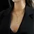 Buy Dazzling Roman Numerals 18K Gold Plated  Zircon Crystals Fashion Necklace