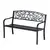Buy 126Lx60Wx85H cm Steel Bench-Black
