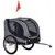 Buy Steel Dog Bike Trailer Pet Cart Carrier for Bicycle Kit Water Resistant with Hitch Coupler Travel Grey and Black