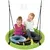 Buy 100cm Diameter Nest Seat for Kids with Height Adjustable Hanging Ropes for Outdoor, Playground, Garden, Green