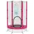 Buy 4.6FT Toddler Trampoline w/ Safety Enclosure Net, for Indoor Outdoor Use, Ages 3-6 Years, Sun Pattern - Pink