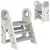 Buy Foldable and Adjustable Toddler Tower with Handle, Non-Slip, Grey