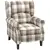 Buy 160° Reclining Armchair, with Footrest - Brown