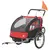 Buy 2 Seat Bike Trailer with 5 Point Harness, Baby Bike Stroller with Safety Flag, Reflectors, for 18+ Months, Red
