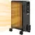 Buy 2000W Oil Filled Radiator, 9 Fin, Portable Electric Heater with 3 Heat Settings, Safety Cut-Off and Wheels, Grey