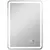 Buy 50 x 70 cm Bluetooth LED Bathroom Mirror with Anti-Fog - Silver Tone