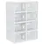Buy 8PCS Clear Shoe Box, Plastic Stackable Shoe Storage Box for UK/EU Size up to 8.5/43 with Magnetic Door for Women/Men, 25 x 35 x 19cm