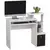 Buy Computer Desk with Sliding Keyboard Tray Storage Drawer Shelf Home Office Workstation White