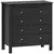 Buy Elegant Chest of Five Drawers - Black