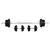 Buy Dumbbell and Barbell Set with 65kg Adjustable Barbell Weights Set, for Home Gym - Black