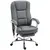 Buy Executive Office Chair with 8-point Massage and Heat, Fabric Computer Desk Chair with Reclining Backrest, High Back, Height Adjustable, Swivel Wheels, Footrest, Remote, for Home, Grey