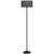 Buy Floor Lamp for Living Room, Modern Standing Lamp with Double Layer Shade & Foot Switch, Minimalist Tall Pole Lampshade for Bedroom, Office, Black
