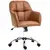 Buy Faux Leather Tub Office Chair, with Wheels - Brown