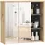 Buy Five-Shelf Mirrored Bathroom Cabinet - Wood-Effect