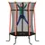Buy Kids Trampoline Mini Bouncer with Enclosure Safety Net For Ages 3-10 Years - Red