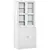 Buy Modern Bookcase with Glass Doors, Display Storage Cabinet with Adjustable Shelves for Living Room, Study, Office, White