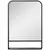 Buy Modern Square Wall Mirror with Storage Shelf, 70 x 50 cm Mirrors for Living Room, Bedroom, Black