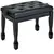 Buy  PU Leather Upholstered Piano Stool, Height Adjustable Makeup Stool Bench Dressing Table Seat, White