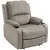 Buy Recliner Chair, Microfibre Reclining Chair with Adjustable Leg Rest, Cup Holders, Recliner Armchair for Home Living Room, Brown