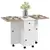 Buy Multi-Storage Six-Person Drop Leaf Dining Table -  Oak and White
