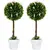 Buy Set of 2 Decorative Artificial Plants Ball Trees with Flower for Home Indoor Outdoor Decor, 60cm ,Pink