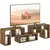 Buy TV Stand for TVs up to 75 Inches, Free Combination TV Unit with Storage Shelves, Extendable Entertainment Centre for Living Room, Rustic Brown