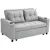 Buy Two-Seater Pull-Out Sofa Bed - Light Grey