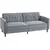 Buy Velvet-Feel Three-Seater Sofa Bed - Dark Grey