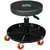 Buy Workshop Stool, Pneumatic Adjustable Mechanic Stool, with Tool Tray, Wheels - Black
