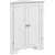 Buy Triangle Bathroom Cabinet, Corner Bathroom Storage Unit with Adjustable Shelf and Recessed Door, Free Standing, White