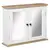 Buy Bathroom Mirror Cabinet Wall Mounted Storage Cupboard with Double Door and Adjustable Shelf, White