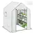 Buy 143 x 140cm Walk-In Greenhouse, with Accessories - White