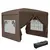 Buy 3 x 3 m Pop Up Gazebo, Wedding Party Canopy Tent Marquee with Carry Bag and Windows, Coffee
