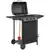 Buy 3+1 Burner Gas BBQ Grill, Portable Gas Barbecue Grill with Built-in Thermometer, Lid, Side Table, Shelf, Spice Rack, Wheels, Grease Cup for Garden Party Outdoor Cooking, Black