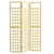 Buy 3-Panel Garden Privacy Screen, Freestanding Foldable Wooden Outdoor Divider/Trellis, Decorative Privacy Screen for Garden Patio Pool, 120 x 170 cm, Natural Wood Finish