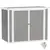 Buy 4.7 x 2.5FT Garden Shed, Double Bin Storage Shed with Lockable Doors, Outdoor Small Shed with Openable Lid for 2 Trash Cans, Garden Tools, Grey