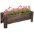Buy 58L Garden Raised Bed Planter Grow Containers for Outdoor Patio Plant Flower Vegetable Pot Fir Wood, 100 x 36.5 x 36 cm, Carbonized Colour