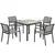 Buy Five-Piece Outdoor Garden Dining Set - Grey