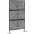 Buy Decorative Garden Privacy Screen with Stand, 6.5FT Freestanding Metal Outdoor Divider, Decorative Privacy Panel with Expansion Screws for Garden Pool Hot Tub, Rhombus Style, Black