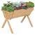 Buy Large Fir Wood Raised Plant Stand Oak Tone