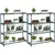 Buy Modern Plant Stand, 4-Tier Planter Holder with Steel Frame, Outdoor Flower Display Rack for Potted Plants Garden Balcony Decor, Dark Green
