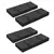 Buy Parasol Weights Set of 4, Parasol Base Weights Bags, 25kg Fillable Sandbag Weights with Handles, Cantilever Umbrella Base Weights, Black