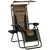 Buy Zero Gravity Lounger Chair, Folding Reclining Patio Chair with Shade Cover, Padded Seat, Cup Holder, Soft Cushion and Headrest for Poolside, Camping, Coffee