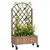 Buy Wooden Planter, with Metal Trellis - Brown/Black