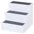 Buy 3 Step Wooden Dog Steps Pet Stairs for Dogs, Cat Ladder for Bed Couch with Storage White