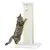 Buy 81cm Cat Scratcher, Vertical Full Scratcher w/ Natural Sisal Rope, Hanging Ball, Soft Plush - White